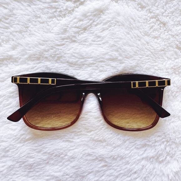 Joanne Clear Brown Square Sunglasses - Picture 14 of 14